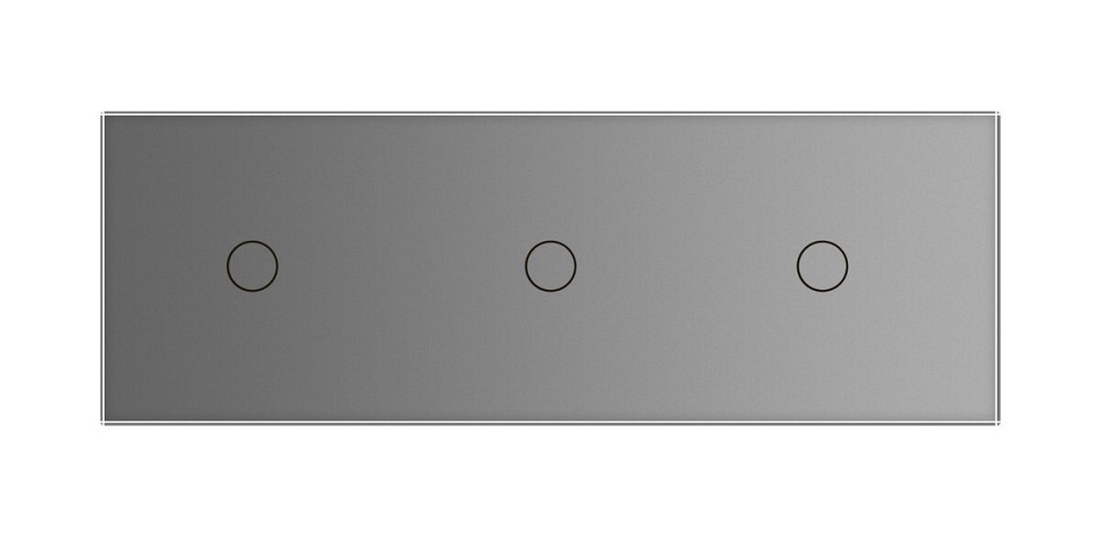 Розумний сенсорний ZigBee вимикач 3 сенсорів (1-1-1) Livolo сірий (VL-C701Z/C701Z/C701Z-15) Коломыя - изображение 6