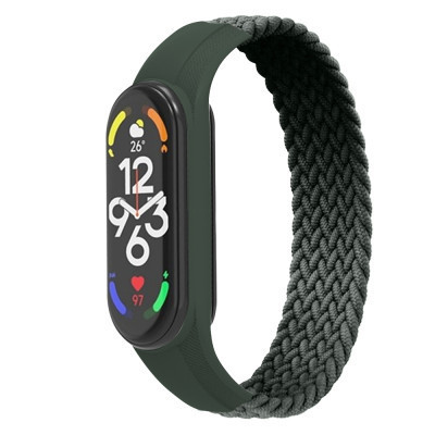 Ремешок для фитнес браслета Armorstandart Braided Solo Loop для Xiaomi Mi Band 7/6/5/4 Khaki size L (ARM58760) Винница - изображение 1