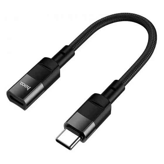 Кабель Hoco U107 Type-C Male to iP Female (Чорний) Николаев