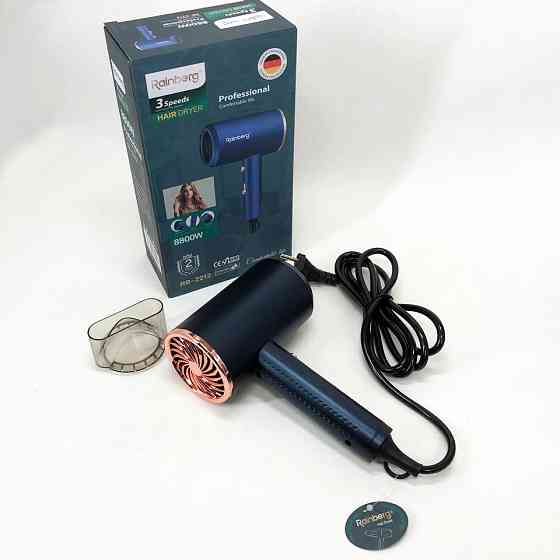 Фен для волос от сети Rainberg RB-2212, Фен с режимом регулировки температуры практичный MO-76 Львов