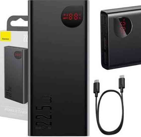 Павер банк Baseus 20000 для телефона, ноутбука, power bank, повербанк. Київ