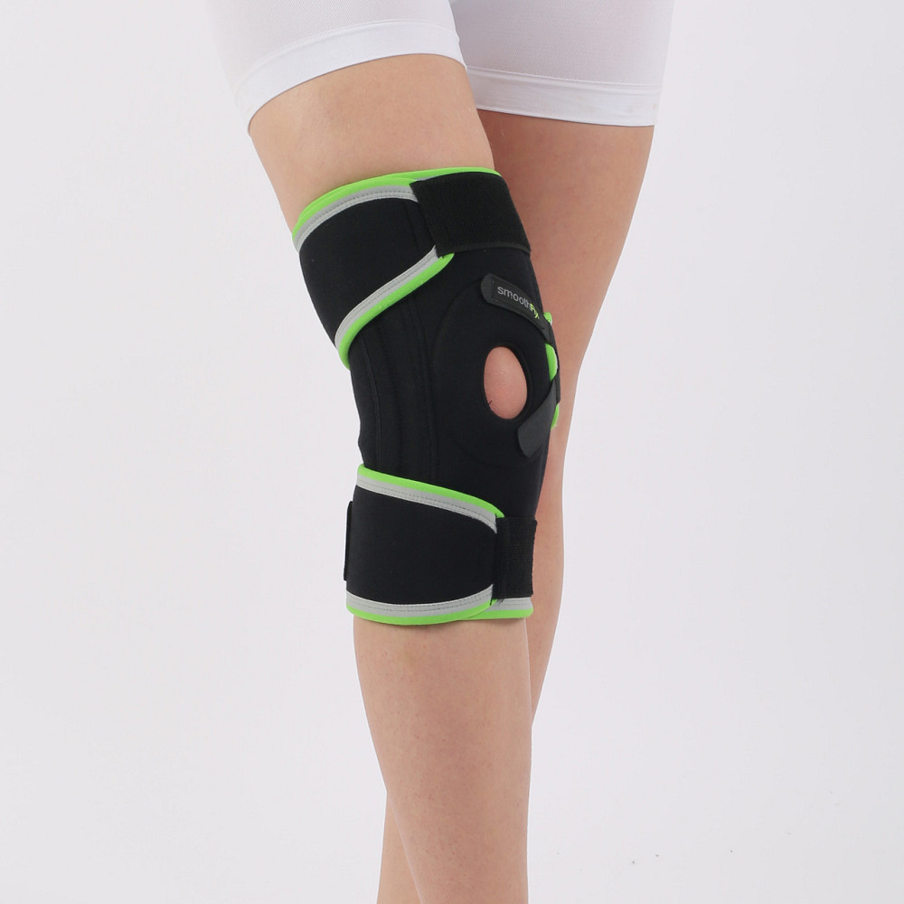 Бандаж на колено неопреновый с шарнирами и открытой чашечкой STD2000 для поддержки коленной чашечки Каменец-Подольский - изображение 4