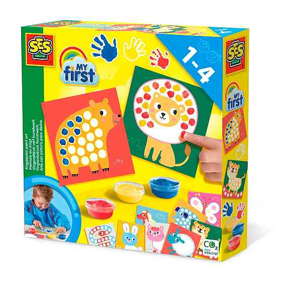 Набір для малювання серії My first – Мої перші пальчикові малюнки (3 фарби, 10 картинок-розмальов.) Дніпро