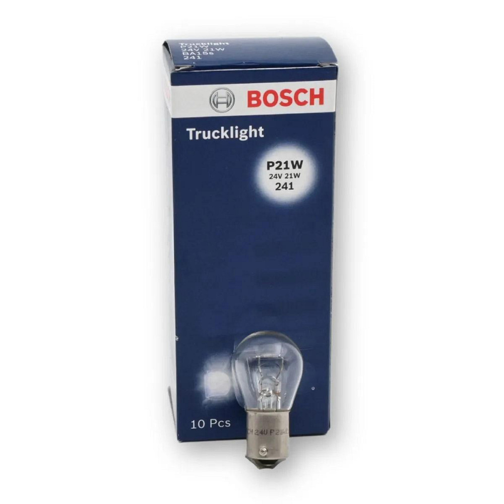 Вказівна лампа розжарювання BOSCH P21W 24V BA15S Trucklight (1987302501) Харків - фото 1