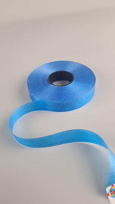 Стрічка поліпропіленова для повітряних куль і подарунків 2 см х 100 ярдів синя (1 пачка) Харків - фото 1