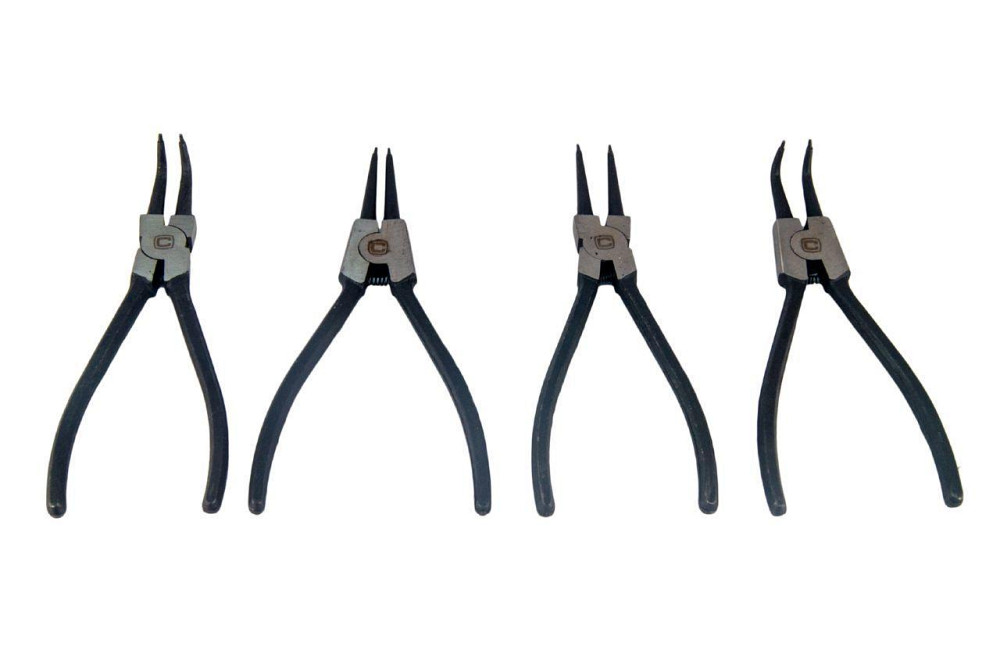 Набор щипцов для стопорных колец Сила - 175 мм (4 шт.) Полтава - изображение 1