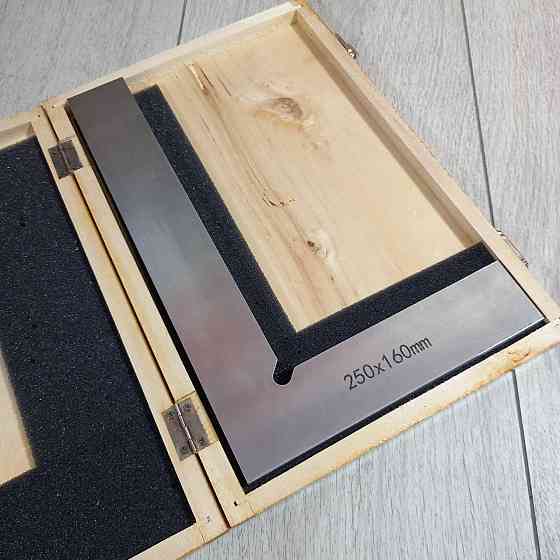 Угольник слесарный УП 250×160 мм ГОСТ для точной разметки и контроля углов 90° из стали Харьков