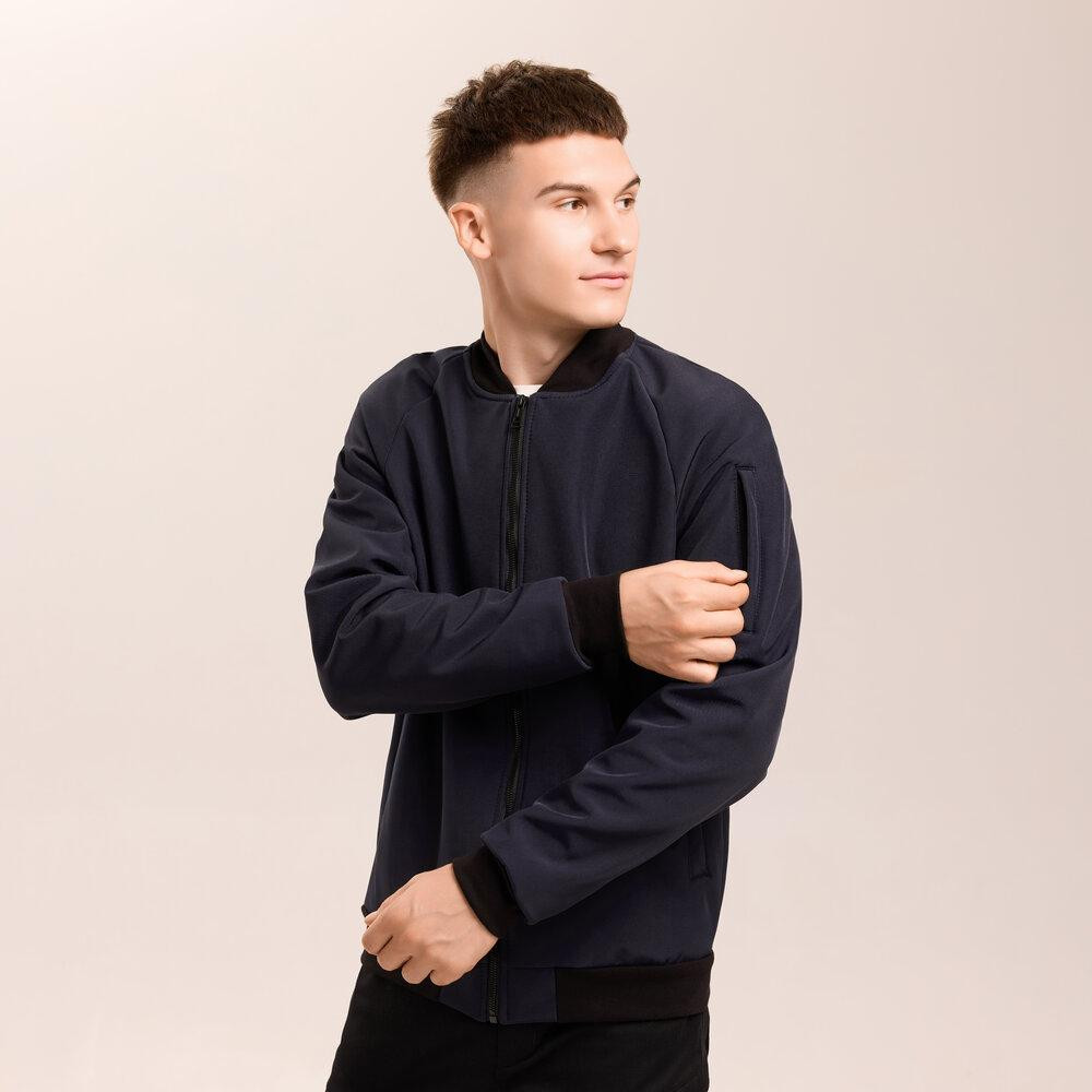 Бомбер Pobedov Thunder Темно-синій S OWbb3 167Sdb Київ - фото 5