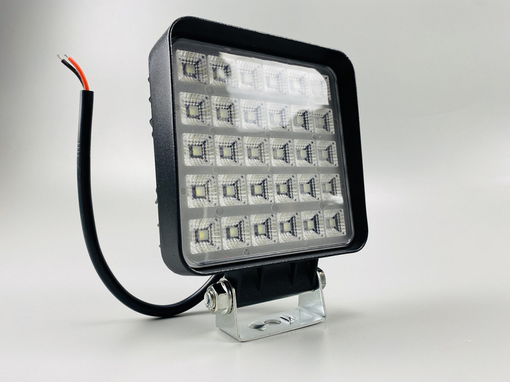 Світлодіодна робоча фара для позашляховика квадратна фари дальнього світла 6000K 90W з вимикачем на корпусі Мукачево - фото 4
