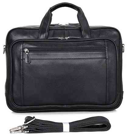 Сумка чоловіча Vintage 14398 для ноутбука 17 дюймів Чорна Київ