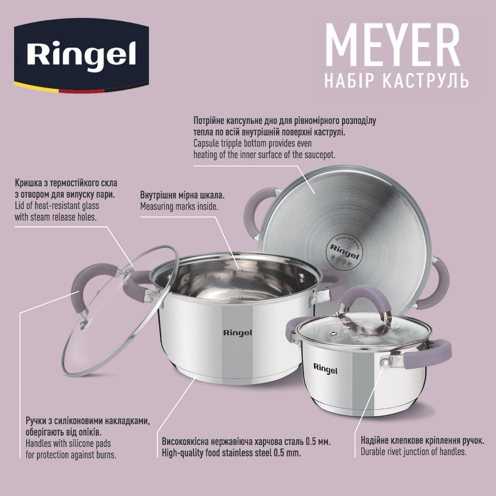 Набір посуду Ringel Meyer, 6 предметів (6479376) Київ - фото 3