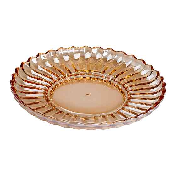 Yiwu Блюдо сервірувальне Ø 28 скляне прозоре для подачі закусок, десертів, фруктів HP-YH-52 Киев