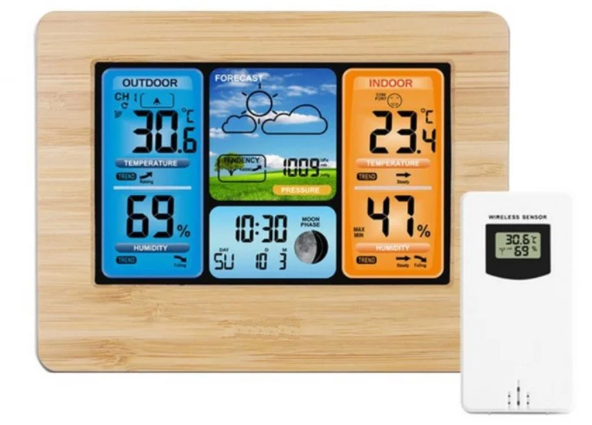 Метеостанція з барометром і виносним датчиком FanJu FJ3373 Винница - изображение 1