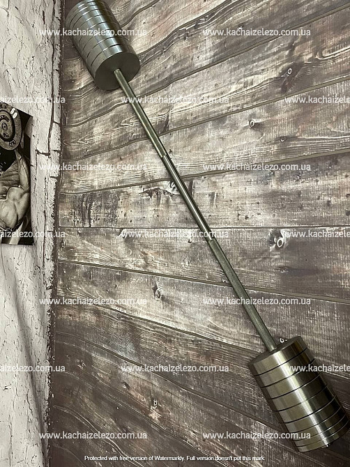 Штанга набірна 80 кг Гантелі, гирі, штанги та диски металеві диски Київ - фото 2