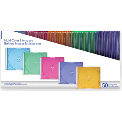 Бокс для диска CD/DVD Slimcase Assorted colours 50шт Verbatim (49973) Вінниця - фото 3
