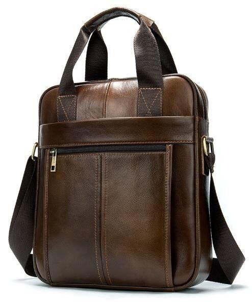 Ділова чоловіча сумка шкіряна Коричнева (Vintage) Київ - фото 15