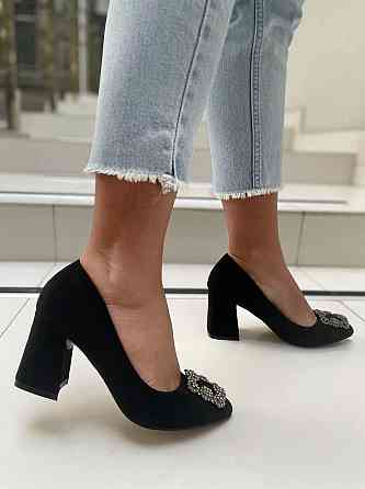 Bashili Туфлі жіночі BASHILI чорні еко-замша каблук 7см 36р 37р (21937-1) Коломия
