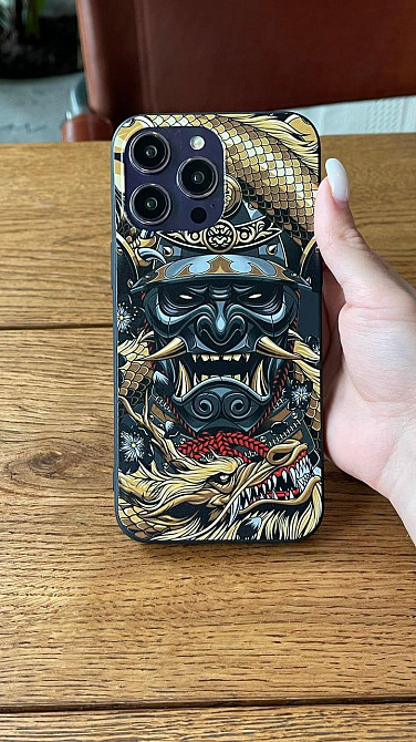 Премиум чехлы на Iphone ,Xiaomi , MEIZU ,HUAWEI и Samsung |САМУРАЙ ДРАКОН Черновцы - изображение 1