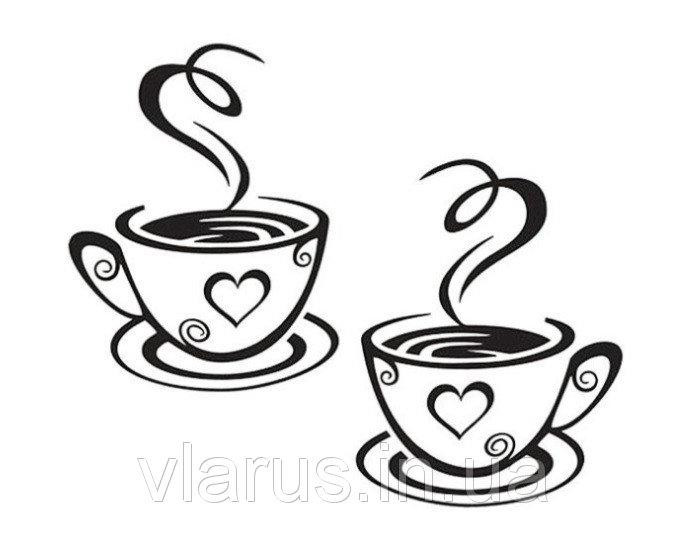Интерьерная наклейка на стену Чашка с кофем Киев - изображение 5