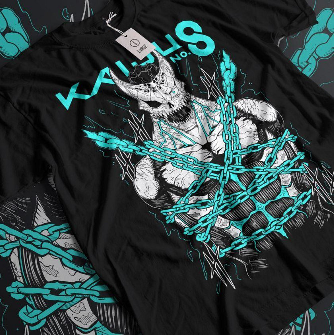 Футболка аниме Каиджу Но Мина Схиро оверсайз (S/M/L) Черний AnimeJ1150 Днепр - изображение 1