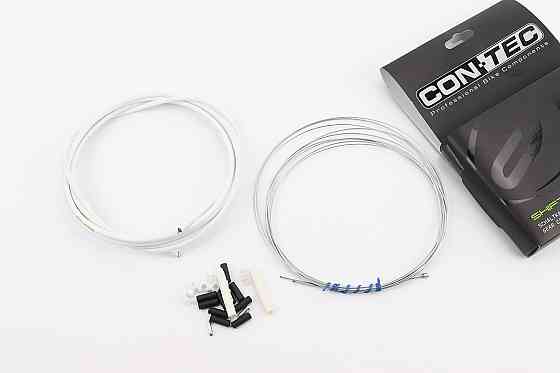 Трос - комплект перемикання універсальний "ПОВНИЙ" (сорочка 4мм х 2,7м, троса Galvanize 2000/2300мм, ковпачки, кінцевики, фіксатори, захист  Київ