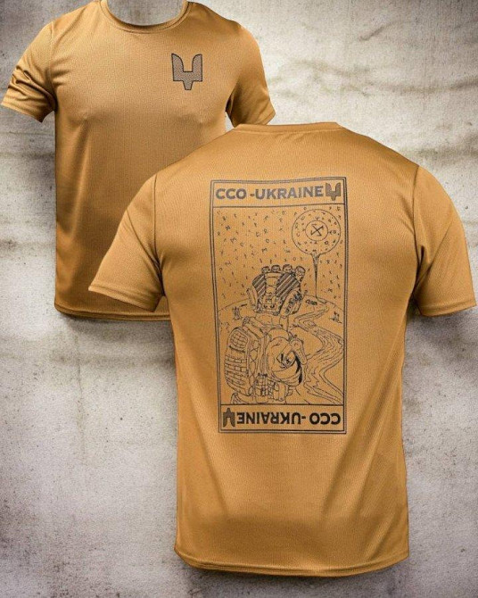 Тактична потовідвідна футболка Oblivion ССО Ukraine койот ДЛ7032 Одеса - фото 7