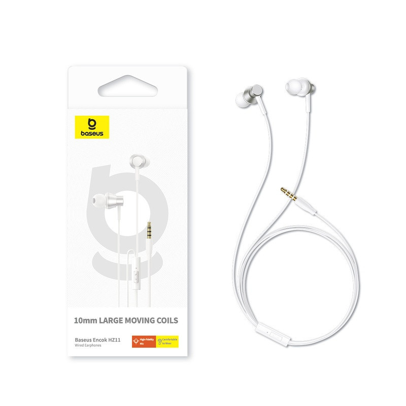 Наушники Baseus Encok HZ11 Wired Earphones Moon White A00164200213-Z1 Одесса - изображение 8