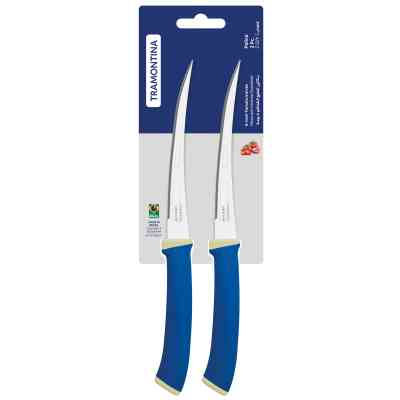 Набір ножів Tramontina Felice Blue Tomato 127 мм 2 шт (23495/215) Вінниця