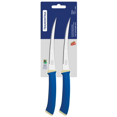 Набір ножів Tramontina Felice Blue Tomato 127 мм 2 шт (23495/215) Вінниця - фото 4