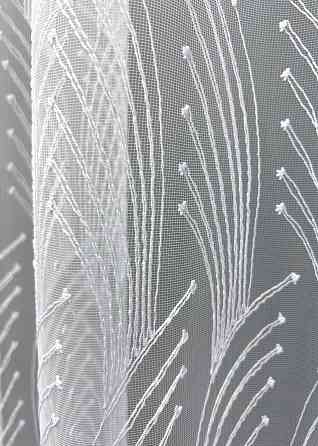 Тюль фатин с вышивкой и люрексом цвет холодный белый 2012т Киев