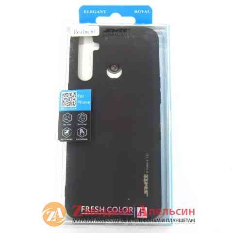 Realme 6i чехол силиконовый черный SMtt Одесса
