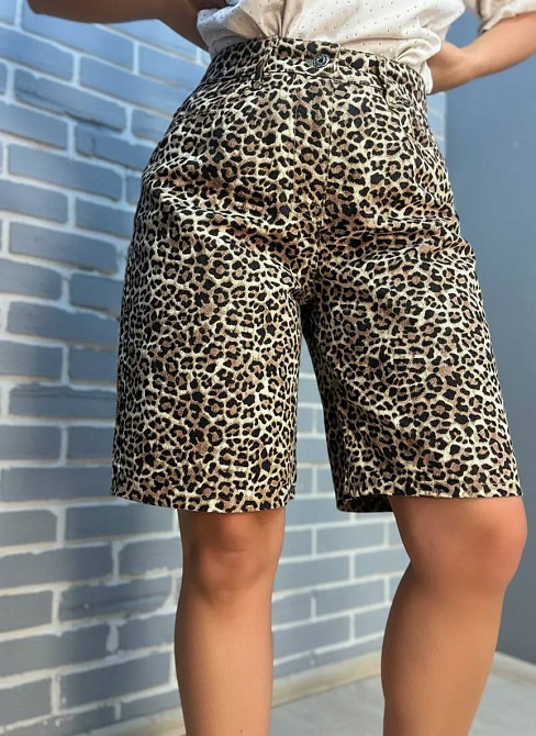 Шорты женские джинсовые X Denim 2082 Mom бермуды леопардовые коричневые, коричневый, 36 Киев - изображение 18