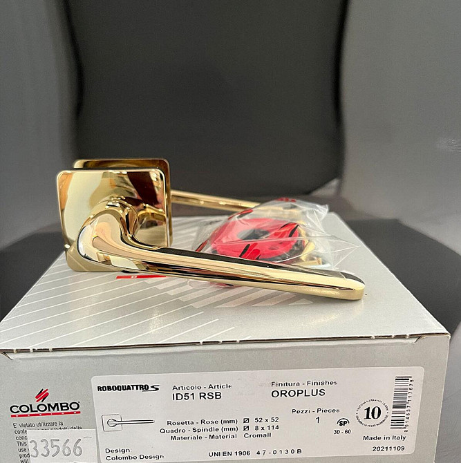 Ручка Colombo RoboquattroS ID 51 пол латунь R ф/з Киев - изображение 4