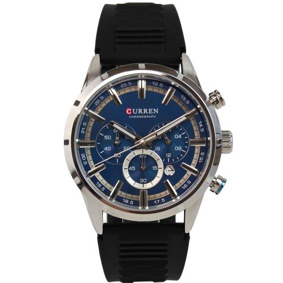 Годинник чоловічий наручний кварцовий Curren Flag Rubber Strap (2 ремінці) Київ - фото 1
