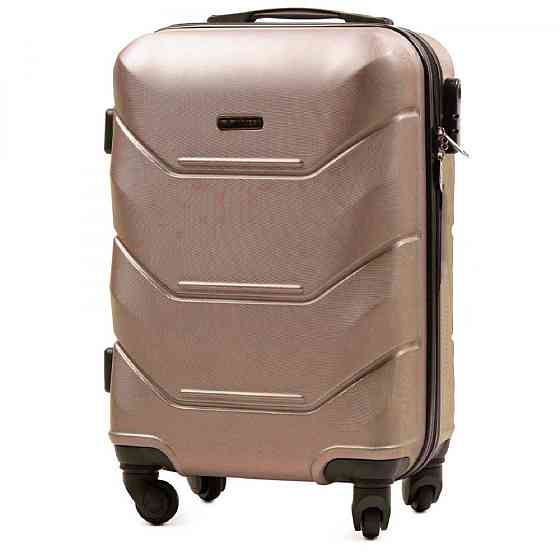 Чемодан пластиковый WINGS 147 микро 51 см золотисто-розовый Киев