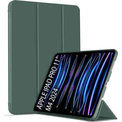 Чехол для планшета Armorstandart Tri Fold Soft TPU Silicone Apple iPad Pro 11" M4 2024 Dark Green (711746) Винница