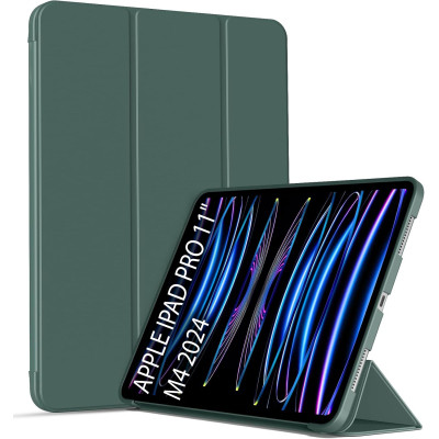 Чехол для планшета Armorstandart Tri Fold Soft TPU Silicone Apple iPad Pro 11" M4 2024 Dark Green (711746) Винница - изображение 1