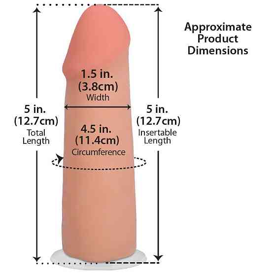 Фалоімітатор Doc Johnson The Realistic Cock ULTRASKYN - 5 Inch Vanilla Sex Aura Київ