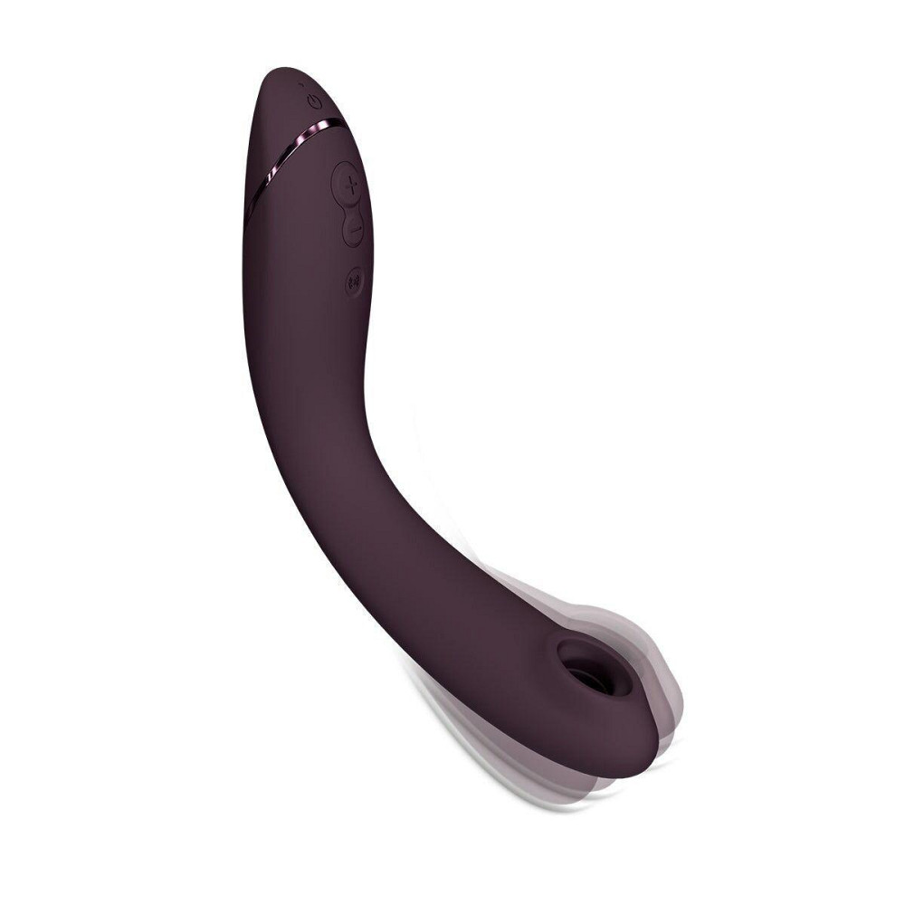 Вакуумный стимулятор для точки G и клитора с вибрацией Womanizer OG Aubergine, 12 уровней, 3 режима Sex Aura Киев - изображение 5