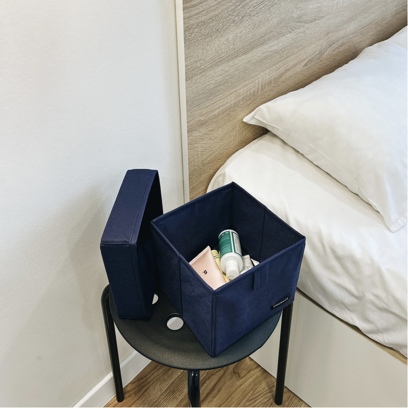 Органайзер коробка для дрібниць XS з кришкою 17х17х16 см (Синій) Суми - фото 4