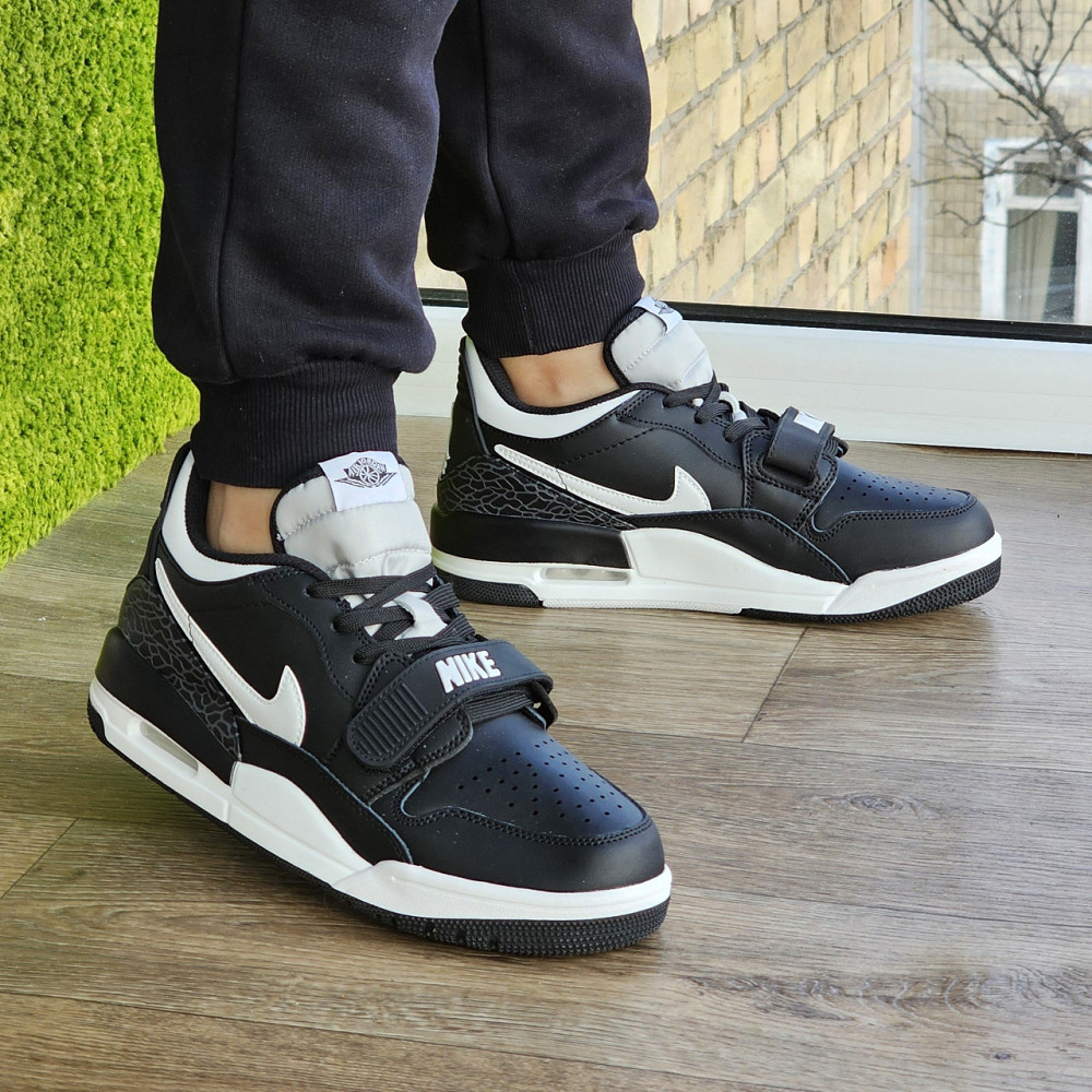 Чоловічі Термо Кросівки Nike Jordan Чорні Шкіряні Джордан Найк Єврозима (розміри:41,42,43,44,45) Відео Огляд Дніпро - фото 8