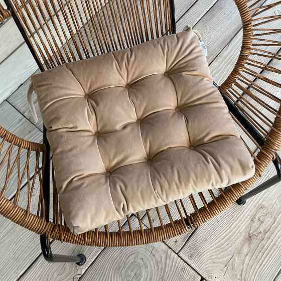 Подушка для стільців (40x40х5 см) Decorator Velour колір бежевий 84-106 Київ