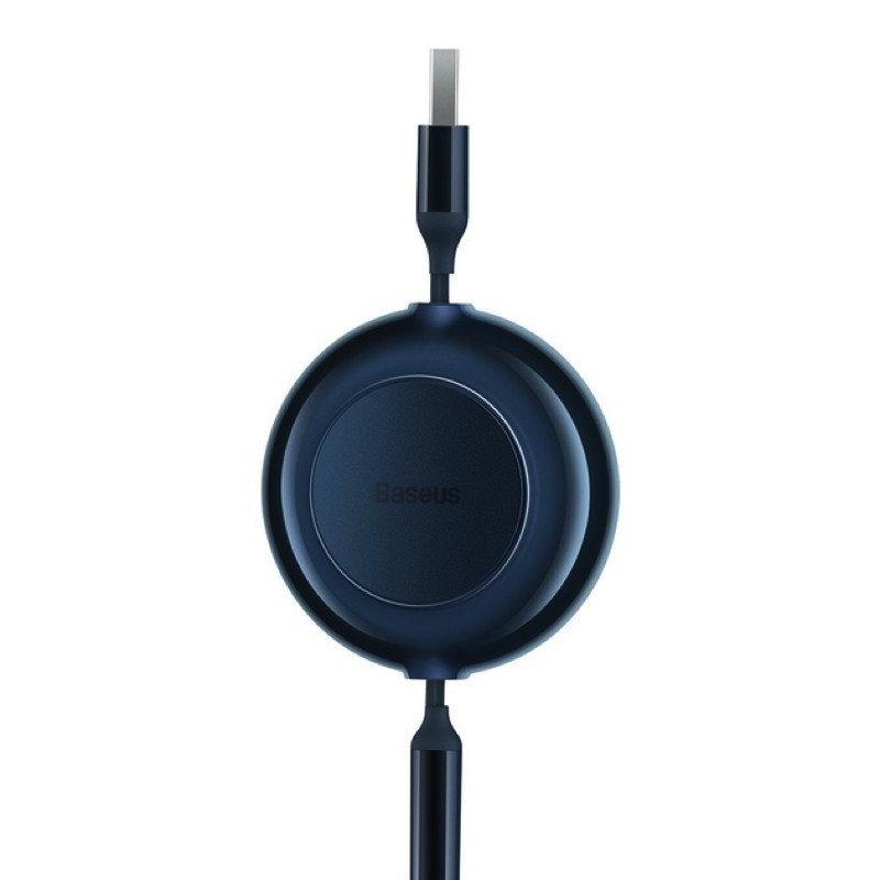 Кабель Baseus Bright Mirror 2 Series Retractable 3-in-1 Fast Charging  Data Cable USB to M+L+C 3.5A 1.1m Blue Київ - фото 7