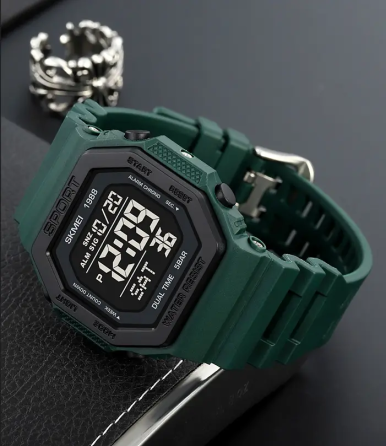 Чоловічий спортивний годинник Skmei 1988 (Темно-зелений) Вінниця