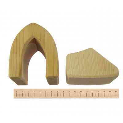 Конструктор Nic деревянный Большой натуральный 17 эл. (NIC523283) Винница