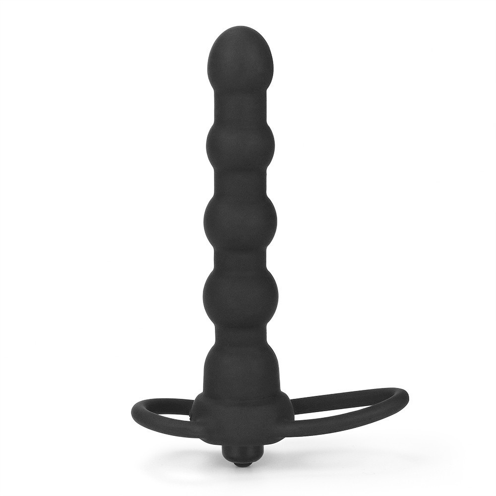 Насадка для подвійного проникнення - Anal Indulgence Collection Vibrating Rock Balled Double Prober Sex Aura Київ - фото 4