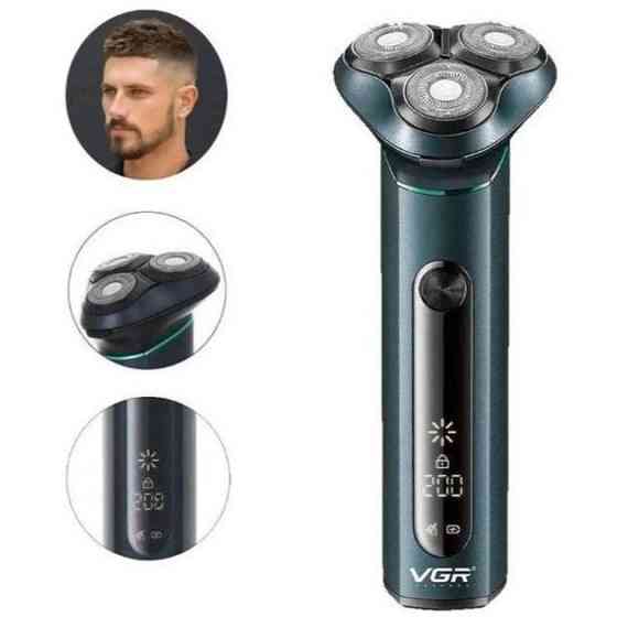 Портативная мужская профессиональная бритва VGR, Мужская бритва на батарейках, Электробритва для мужчин JQ-47 Львов