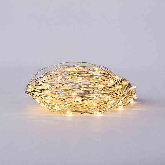 Garlando Новорічна гірлянда штора 2х2 м 80 LED кімнатна білий провід Жовтий ZWM2280LEDY Коломия