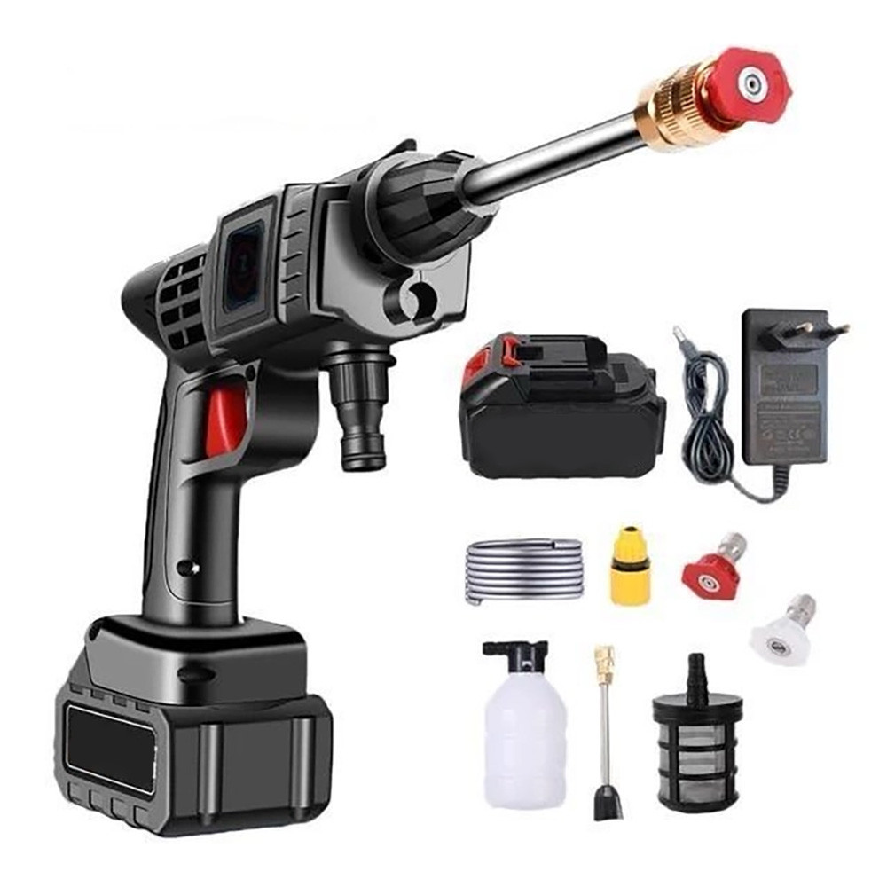 Мийка високого тиску 30В + Подарунок Автомобільний пилосос Vacuum cleaner / Міні мийка акумуляторна Київ - фото 2