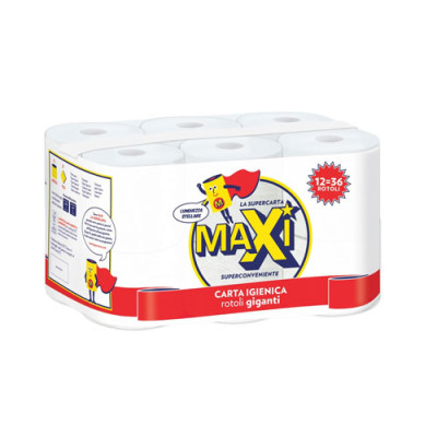 Туалетная бумага Maxi Household 2 слоя 35.1 м 12 рулонов (8011728011126) Винница - изображение 1